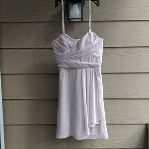 Express strapless dress w/ attachable straps